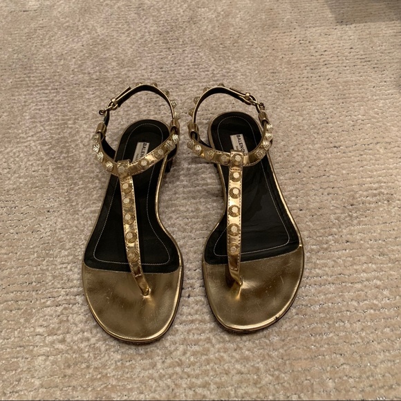 balenciaga giant studded sandals